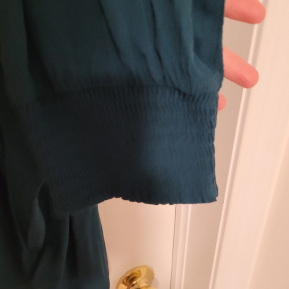 4X - Emerald green blouse - Picture 5 of 7
